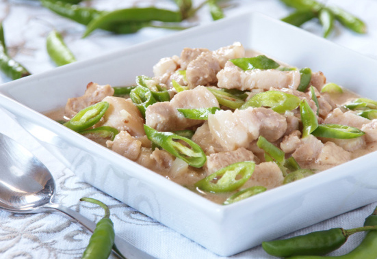 Bicol Express, a stew with pork and chili peppers